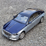 NOREV 1:18诺威尔2021款 奔驰s680迈巴赫 合金汽车模型 车模 豪华轿车 S680蓝银双色电镀轮