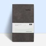 得印（befon） A6商务皮面笔记本子 复古创意办公用品记事本 简约时尚软抄本 日记本 办公文具 黑铁色3709