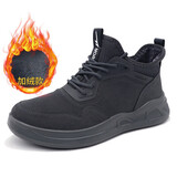 回力 Warrior 雪地靴男鞋加绒高帮棉鞋子男冬季保暖户外休闲鞋健步男鞋 WBN-3187 灰色 41