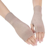 耐力克斯护腕保暖防寒关节女护手套手腕护手腕套运动孕妇产后薄款扭伤腱鞘 驼色 均码一对装