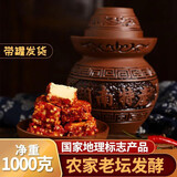 曾姐 豆腐乳湖南新化白溪特产香辣手工霉豆腐红方无油腐乳特辣豆腐卤 1000克腐乳微辣瓦坛装