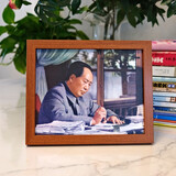 韶之红毛主席像装饰字画办公桌面摆台画像伟人恩来挂画挂像壁画励志家装 1961年在广州办公写字 7寸（21cm*16cm）