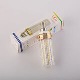 灏吉弧LED节能灯泡超亮大小螺口家用玉米灯灯球泡白光三色变光蜡烛泡 24W暖光 E27大螺口