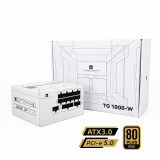 Thermalright(利民)  额定1000W TR-TG1000-W ATX3.0电源 白色金牌全模组 原生PCIE5.0 全日系电解电容 