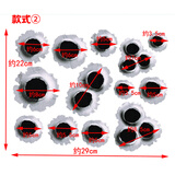 著力创意3d立体子弹孔车贴汽车贴纸划痕遮挡外观装饰个性摩托车贴花画 子弹孔款式2