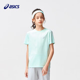 亚瑟士（asics）童装夏季男女儿童吸湿速干舒适弹力短袖T恤332241173099