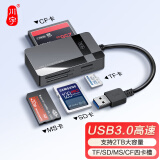 川宇USB3.0高速SD/TF/CF/MS卡多功能合一读卡器支持单反相机存储卡行车记录仪无人机电脑手机内存卡