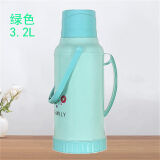 科德勒斯3.2L家用热水瓶热水保温壶学生暖壶家用暖瓶外壳塑料暖水瓶开水瓶 【903款】绿色3.2L 整套（外壳+内胆+瓶塞）