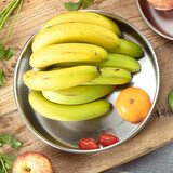 Momscook慕厨不锈钢盘子圆盘菜碟 家用菜盘做沙拉304不锈钢加厚多功能菜盆 JA-WP26-不锈钢盆 26cm