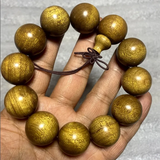 昙莲正宗老料金丝楠木手串顺纹小孔阴沉乌木文玩佛珠男女款手链念珠 2.0cm*12颗金丝楠木