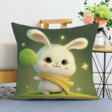 纯调十二生肖蛇年抱枕可爱卡通客厅沙发靠垫办公室床上车载靠枕午睡枕 十二生肖抱枕05 枕套 45X45cm(枕套不含芯)