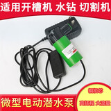 微型小水泵12v抽水机家用自吸泵迷你潜水泵电动直流开槽机供水泵水钻切割打孔机抽水泵靖扬 5米扬程带电源开关