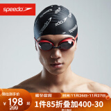 速比涛（Speedo）飞鱼系列精工高清防水防雾泳镜男女通用 800390117851 红色/黑色 