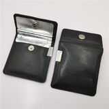 千吉鸟环保便携式袋 阻燃隔热烟灰缸随身烟蒂收纳袋 PU黑