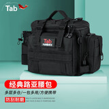 TabTab路亚包多功能腰包路亚饵盒专用背包斜挎竿包防水渔具收纳包 经典路亚腰包【黑色-大号】