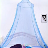 合武吊顶蚊帐特加密圆顶公主宫廷落地帐纱家用1.5米床宿舍上铺免安装 蓝色16眼特加密网孔 其它