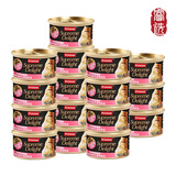 猫厨（frisian)猫罐头泰国进口宠物猫咪湿粮零食猫咪鱼肉罐头85g 24罐 白身鲔鱼+鲑鱼