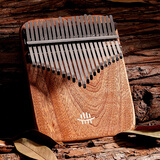 鲁儒鲁儒拇指琴卡林巴琴21音板式加厚黑胡桃手指琴钢琴乐器黄檀木