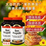 伟博WebberHolista黑蜂胶BeePropolis胶囊浓缩蜂胶增强免疫加拿大进口 两瓶装（200粒*2瓶）