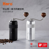 Hero磨豆机手摇磨粉机便携手动家用咖啡机磨粉器粉碎机螺旋桨S07 S07手摇磨豆机-黑色 镀钛磨芯