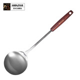 象本吉木质铁锅铲炒锅铲火锅勺厨房家用炒菜铲子汤勺子炒勺304不锈钢日本铁铲铁勺炊厨具 锅勺