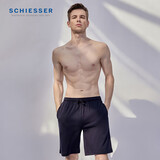 舒雅【棉汉麻裤】男士亲肤透气五分裤休闲家居裤 中裤