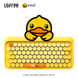 洛斐（LOFREE） LOFREE洛斐 DOT圆点蓝牙机械键盘 MAC办公笔记本无线手机键盘青轴键盘 小黄鸭