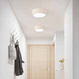 世尊 简约现代LED过道灯走廊灯玄关入户门厅灯北欧阳台衣帽间吸顶灯具 小号圆白15cm【白光】