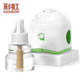 彩虹（RAINBOW）电热蚊香液加热器电蚊香(灭蚊液)防蚊套装家用驱蚊液外包装随机 1瓶液+1拖线器(45夜)无味 随机