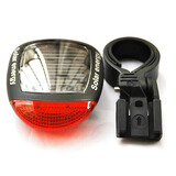 好乐宝（haolebao）自行车尾灯太阳能充电无需电池夜骑灯山地车灯警示灯安全灯