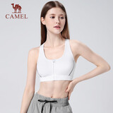 骆驼（CAMEL）运动内衣女跑步瑜伽健身外穿背心文胸 J0S1QL9905 纯净白 XXL