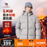 骆驼火山羽绒服男女款城市轻户外加厚防寒面包服冬季外套M34CR07674