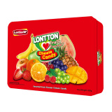 lonttonwf马来西亚进口糖果混合水果软糖268g  婚庆喜糖婚礼伴手礼盒铁盒装