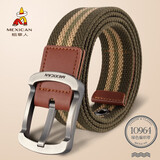 稻草人男士腰带帆布休闲男款皮带学生韩版针扣裤带军训潮流情人节礼物 70964【可选长度105、115、125】