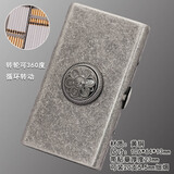 半笙黄铜烟盒细支随身20支装便携个性创意防压中支细支烟盒礼盒装 六字真言转轮