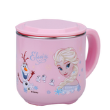 DNBR儿童水杯家用饮水杯幼儿园不锈钢口杯小孩夏季牛奶杯宝宝喝水杯 公主粉- 250ml