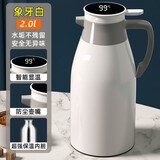 欣美雅（xinmeiya） 热水壶保温壶大容量保温水壶家用暖水壶宿舍学生热水瓶小型暖壶 象牙白【智能温显+防尘】 2L