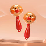 乐英奇面包超人新生宝宝摇铃沙锤拨浪鼓安抚玩具0-6-12个月婴儿抓握手摇 沙锤2个