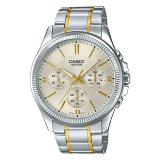 卡西欧（CASIO） 卡西欧(CASIO)手表商务男士运动防水三眼指针时尚石英腕表送男友 MTP-1375SG-9A