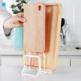 阿司倍鹭（ASVEL）家用厨房置物架砧板架 菜板架案板收纳架底座防滑铁质 白色A2627-09