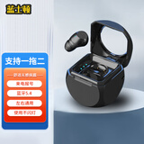 蓝士顿（LANSHIDUN） 单耳蓝牙耳机单个迷你小耳机无线单支左右通用运动音乐适用OPPO华为苹果vivo超长待机 Q-1黑色【迷你超小款】 蓝牙5.4 单耳左右通用