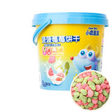 小鹿蓝蓝精选菠菠草莓饼干108g 宝宝零食儿童磨牙手指饼干零食 1桶