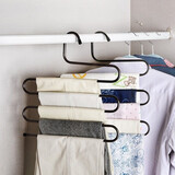 派代（PAIDAI）S型多层裤架裤挂多功能裤架子衣柜收纳衣架家用裤子架 1个装随机色