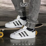 Adidas阿迪达斯 Superstar经典金标 贝壳头情侣休闲鞋 金标C77124 41