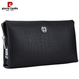 皮尔卡丹 手包男真皮密码锁手拿包软牛皮手抓包商务大容量男包拉链钱包 小号 密码锁 236*140*75mm