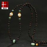 皓埼原创设计天意星月菩提子手工编织项链绳吊坠挂绳玉石玉佩挂绳 天意菩提项链绳