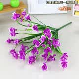 礼赫家饰 仿真花束雏菊舞蹈假花装饰小把塑料花蝴蝶兰婚庆花槽插花绢花 红莲蝴蝶兰【5支】