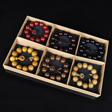 玄同  精美六大檀木佛珠手串高密油性小孔黑檀绿檀大叶紫檀 小孔时来运转六大檀合集 2.0合集