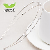 发箍女韩国水钻双层压发发卡简约百搭珍珠头箍韩版头饰发夹防滑刘海夹子发饰 款式3-银色