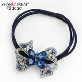 张太太蝴蝶结头绳简约橡皮筋发圈头饰扎头发饰复古发饰成人发绳